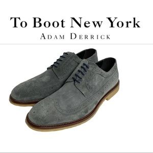 To Boot New York Adam Derrick Bergen stone softy suede leather Oxford shoes